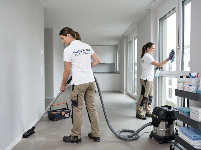 Nettoyage d'un appartement avant mise en location par Facility Partner
