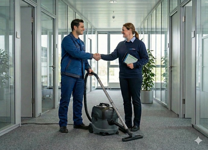 Nettoyage des sols et des espaces de reunion de bureaux par Facility Partner